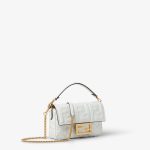 FENDI Baguette® Mini White leather bag - Image 4